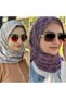 2 Pieces - Jacquard Jazz Scarf 120 X 120 Cotton