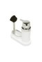 Liquid Soap Dispenser, with Brush, Sponge Compartment, Dishwashing Aid, White Chrome Patterned - 3