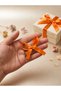 Orange Bow Satin Ribbon 10 Mm- Wedding Favors, Gift Decoration, Balloon Decoration 50 Pieces - 5