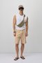 Lace-Up Loose Fit Shorts Beige - 3