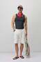 Lace-Up Loose Fit Shorts Ecru