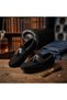 New Season Black Tasseled Loafer Shoes - 4