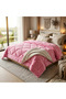 Pink Welsoft Double Quilt 195X215 Silicone Quilt - 7