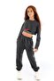 Modern Romance Striped Girl's Combed Cotton Sweatpants