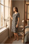 Bamboo Short Sleeve Summer Women's Dress 72242 - 2