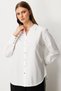 Button-Front Polo Neck Shirt - 5