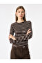 Slim Fit Crew Neck Long Sleeve Striped T-Shirt - 2