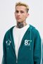Men's m Star Logo Zip Jacket Oil Green - 2