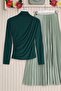 Emerald Sandy Blouse - Half Throat Drawstring - 2