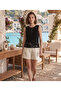 Women's Black & White Color Options Crochet Blouse - 2