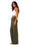 Buble Zigzag Pocketless Palazo Summer Trousers Stylish Design Quality Knitted Fabric - 3