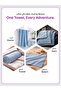Pack of 4 Hand Towels 50x90 cm – 330 GSM Microfiber, Soft, Absorbent & Quick Dry Towels - 6