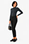 Women's Viscose Turtleneck Zıbın Bodysuit - Smoked - 5
