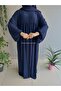 Tesettür Asel Suit Dress Souffle Veil 3-Piece - 7