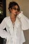 Women's Ruffled Design Shirt - 3