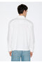 M Heart Embroidered White Shirt Oversize / Wide Cut 0211917-620 - 6