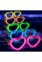 Glow Heart Highlighter Glasses Set of 6 Colorful – Neon Party (5263) - 2