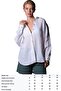 100% Linen, Breathable Non-Sweating Oval Relaxed Cut Long Sleeve Summer Women's Shirt @Braga - 8