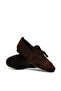 Genuine Suede Brown Men's Loafer Shoes - 4