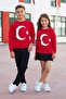 Turkish Flag Printed Children's Sweatshirt