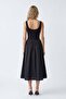 Women's Strappy Basic Midi Dress - 4