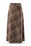 Women's Plaid High Waist Skirt - 6