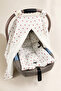 Muslin 100% Cotton Reversible Newborn Baby Stroller Cover and Min Leather , Bead Silicone Filled - 2
