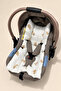 100% Cotton Muslin Fabric Bead Silicone Filled Stroller Cushion and Car Seat Newborn Baby Cushion - 2