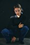 Ribbed Polo Neck Half Button Knit Sweater - 2