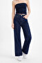 High Waist Wide Leg Jean Pants - 2