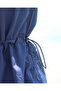 Fully Covered Hijab Swimsuit with Adjustable Stopper Navy Blue 3 Piece Full Length - 6