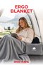 Ergo Blanket Foldable Travel Blanket That Converts into a Pillow – 160X110 cm Gray for Car, Plane, Bus, and Camping |   Ergo Travel