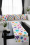 Colorful Floral Patterned Spring Themed Set of 4 Decorative Throw Pillow Covers 43X43 cm - 6