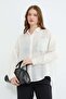 Tek Pocketed Cross Buttoned Oversized Shirt