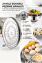 Inox Steel Steaming Apparatus with Legs - 28 cm Multi-Purpose Steaming Stand Inside the Pot