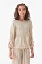 Corded Crew Neck Girl's Suit - 2