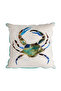 Green Crab Square Decorative Pillow - 4