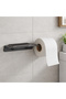 Toilet Paper Holder - Self-Adhesive (Anthracite Color with Shelf) - 2