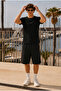 Men's Trend Crew Neck Comfortable Basic Black T-Shirt - 4
