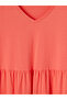 Original V-Neck Layered Dress - 2