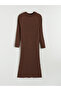 Esvab • Modern & Distinctive Zero Roba Collar Knitwear Dress - 6