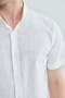 Linen look short sleeve shirt - 6