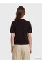 Alita City Lcw Modest Brown Oval-Necked Women's Knitwear Sweater with a Difference - 4