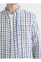 Nevavm Regular Fit Plaid Men's Shirt with Difference - 3