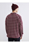 Xside Burgundy Regular Fit Plaid Men's Shirt - 4
