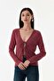 Wrapped Fabric Front Tie Cardigan - 3