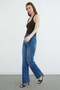 High Waist Cut-Cut Jeans - 4