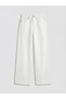 Alita City Farkıyla Soulife White Denim Straight Wideleg High Waist Wide Leg Women's Jean Pants - 6