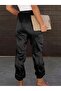 Women's High Waist Lace-Up Parachute Pants with Pockets and Elastic Cuffs - 4