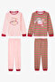 Gül Kurusu Girl's Guest First Fairy Patterned Long Sleeve Cotton 2-Piece Pajama Set